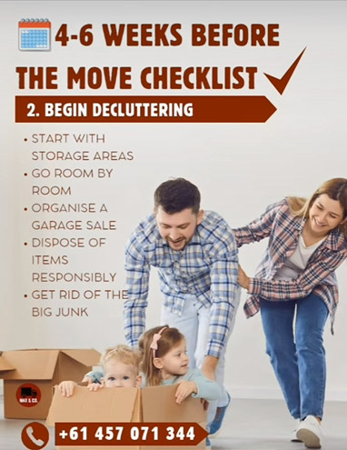 Move Checklist 2 Begin Decluttering